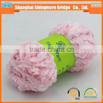 Knitted Yarn China Supplier Cheapest Price Wholesale Oeko Tex 100% Polyester Chenille Yarn for Knitting Scarf With Free Samples photo-2