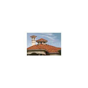 SGCC ASTM Metal Roofing Tiles Color Coated Safe CE SGS With Roman Aspirant System