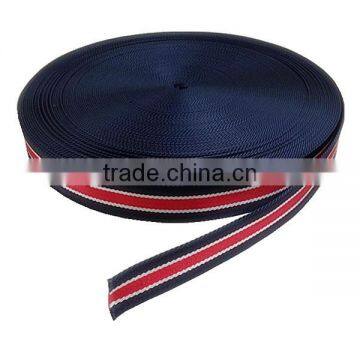 Striped cotton webbing for bag