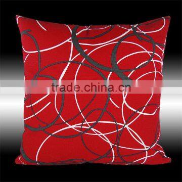 RED DECORATIVE THROW PILLOW CASE CUSHION COVER