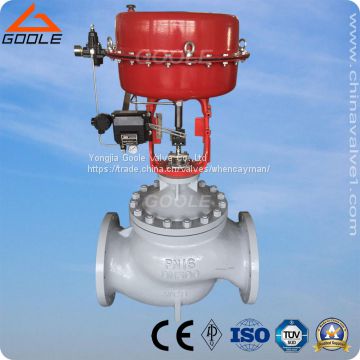 Pneumatic Globe Control Valve with Single Seat Type