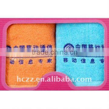 100% cotton gift embroidery ace towel