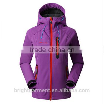 Waterproof Women Pink Outdoor Softshell Jacket Factory Price