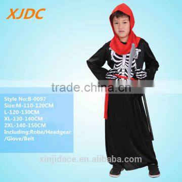 China manufacturer boys cosplay simple skeleton vampires costumes