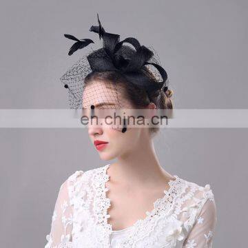 Feather Sinamay Fascinator for Ladies