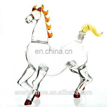 High Quality Best Selling Zodiac Glass Bottle Horse Animal Shaped Glass Bottle