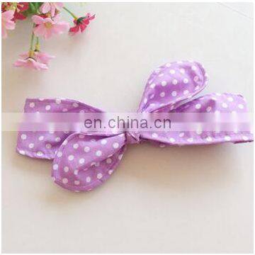 1PC DIY Lovely Girls Bow Knot Floral Headband Hairband Rabbit Ear Feather Arrow Print Head Wrap Hair Band Accessories photo-2