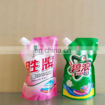 Custom designdrink plastic spout Pouch/laundry Liquid Spout Pouches