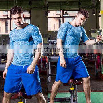 Breathable comfortable man sports tight workout exercise fitness shirt clothing