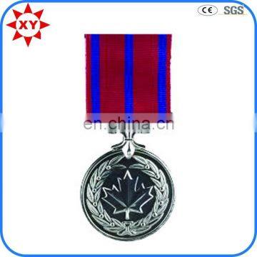 Canadian Flag Silver Medal of Bravery Ribbon Bar