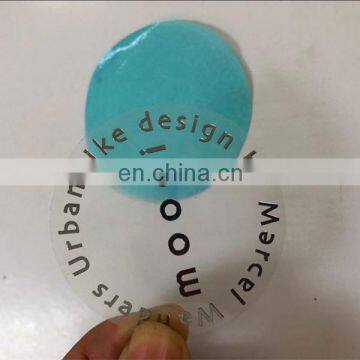 Thin Metallic Chrome Silver Round Adhesive Sticker photo-4