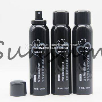 200ml Black Color Cosmetic Spray Pump Packaging Bottle