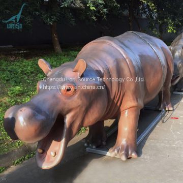 LORISO6017 Theme park life size hippopotamus animatronic animals hippo