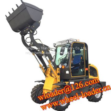 Titan Hoflader China 800kg 0.8ton Mini Small Electric farm Wheel Loader With Best Price, small wheel loader mini front end bucket wheel loader low price for sale from good quality China wheel loader manufacturer wheel loader factory