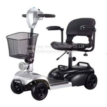 4 Wheel Electric Mobility Scooter for Seniors Battery Removable photo-2