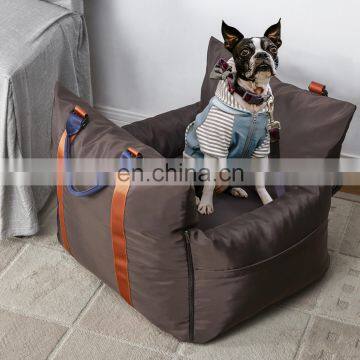 Multifunction Dog Car Seat Travel Dog Bed With Safe Belt and Dog Leash Inside;Waterproof and Crease Resist for Outdoor photo-5