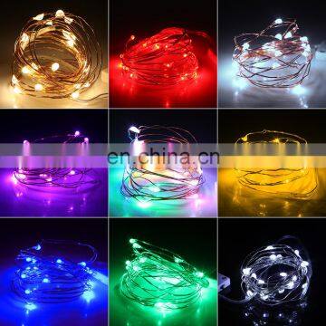 Copper Led Fairy Lights 2M Leds CR2032 Button Battery Operated Garland LED String Light Xmas Wedding Party Decoration photo-5