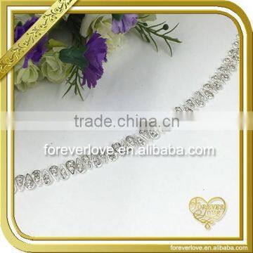 Silver and plating colors Rhinestone chain and trimming FC-641