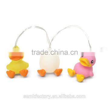 Novelty duck shaped decoration invisible led string lights
