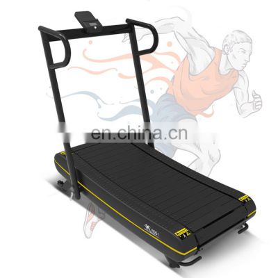 Folding mini home fitness no Electricity Running machine Fitness Jogging curved manual treadmill