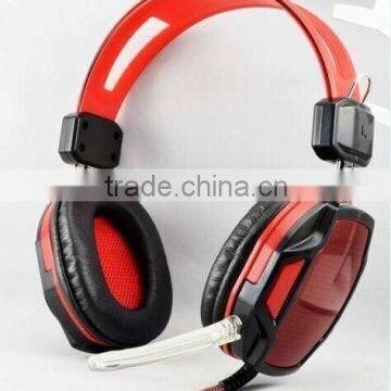 Wired Game Headset With Transparent plastici of Micrphone