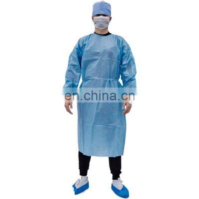 Isolation Gown Coveralls PP+PE Disposable Medical Non-Sterile Coverall Surgical Suit