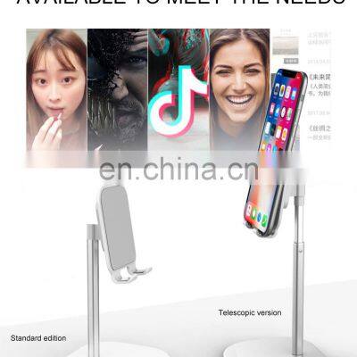 Cellphone Tablet Laptop Stand Go Up and Down Mobile Phone Case Charging Cable Holder Wireless Charger Black Silver photo-2