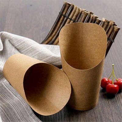 Eco-friendly Kraft Paper Cone Cups Disposable Food Cups photo-2