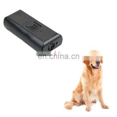 LED Ultrasonic Drive Dog Repeller Compact Easy To Carry Anti Barking Stop Bark Training Device