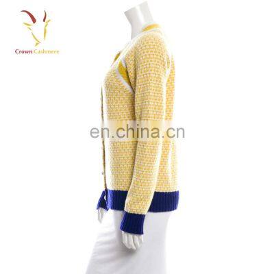 Women Knitted Cashmere Cardigan With Pearl Button photo-2