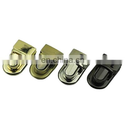 Nickel Color Lady Metal Accessory Hardware Push Lock For Handbags