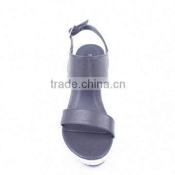 2016 Hot Fashion Spring Pump Platform Wedges Buckle Strap Sandals for Women photo-3