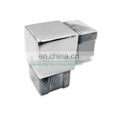 Stainless steel square tube joint connector fittings for sale