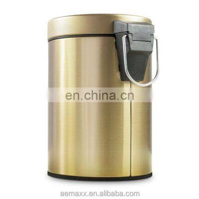 Brass Gold Painting Waste Bin for Hotel photo-2