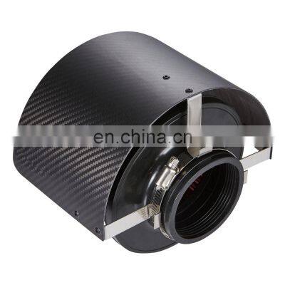 Car Accessory Carbon Stainless Steel Dust Shield Air Filter Heat Shield Cover For Universal photo-4