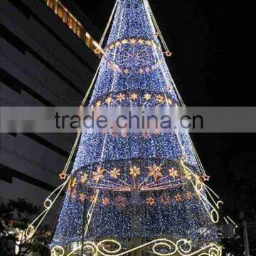 2015 commercial display outdoor metal christmas trees for shopping centre