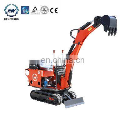 Bucket width 380mm garden hydraulic crawler digger 1ton china mini excavator