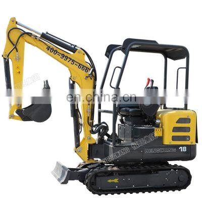 Brand New Mini Digger CE/EPA/EURO 5 China Wholesale Compact Mini Excavator 1.8 ton Prices With Hammer For Sale