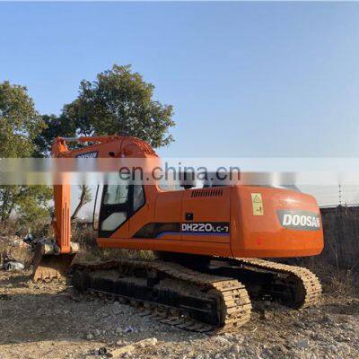 Nice working performance doosan dh220 heavy excavator for mining work in cheap price for sale