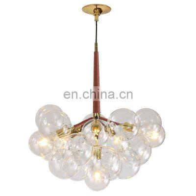 European Style Glass Pendant Lights Beautiful Bubble Glass Pendant Light Living Room Bedroom Led Hanging Lamp