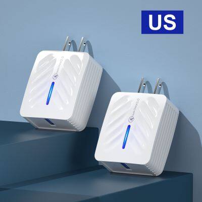 2022 LED Usb Ports EU US Fast Charger Mobile Phone Adapter Wall Charger For IPhone for Ipad for Apple photo-5