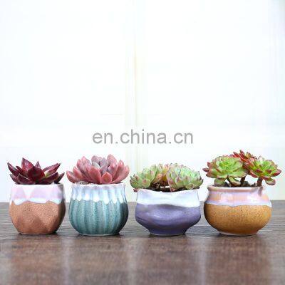 Multi Colors Small Matte Ceramic Flower Pots And Planters Mini Flower Pots Ceramic Pot
