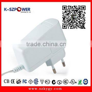 2015 k-45 12w series 100/240vacygy power supply 12v 1a ac dc switching power adapter for CCTV ,LED with CE UL GS CB KC CCC ROHS
