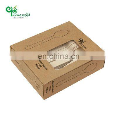 Yada Factory Wholesale Cutlery Travel Set flatware Cutlery Knife Fork Spoon with Kraft paper Box for dinnerware