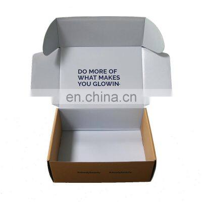 Eco Friendly Custom Logo Durable Clothing Shoes Underwear Paper Packaging Corrugated Paper Cardboard Shipping Boxes