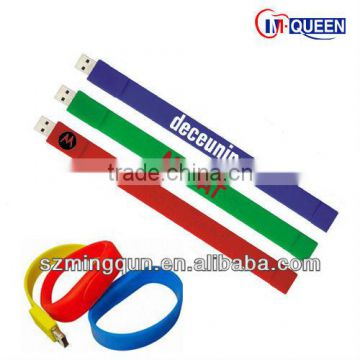 Most Hot-selling Chinese Product USB Flash Bracelet with Different Colors Mixed