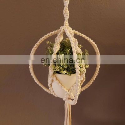 Hot Sale Unique Knit Macrame Plant Hangers, Hanging Plant Holders Boho Decor Vietnam Supplier