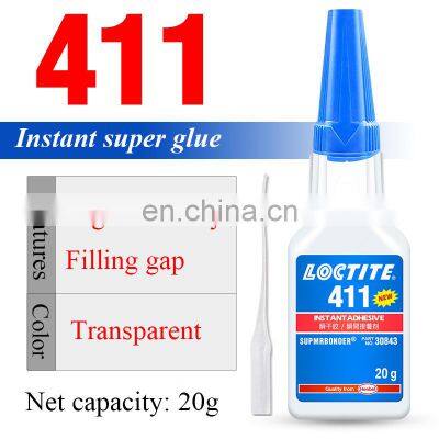 Loctiter Super Glue 408 411 412 Instant Dry Glue Repair Adhesive 20g General Purpose Glue photo-3