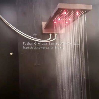 shower set with waterfall rainfall shower head and mixer bathroom shower system sanitary ware