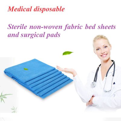 Medical disposable sterile non-woven fabric bed sheets and surgical pads